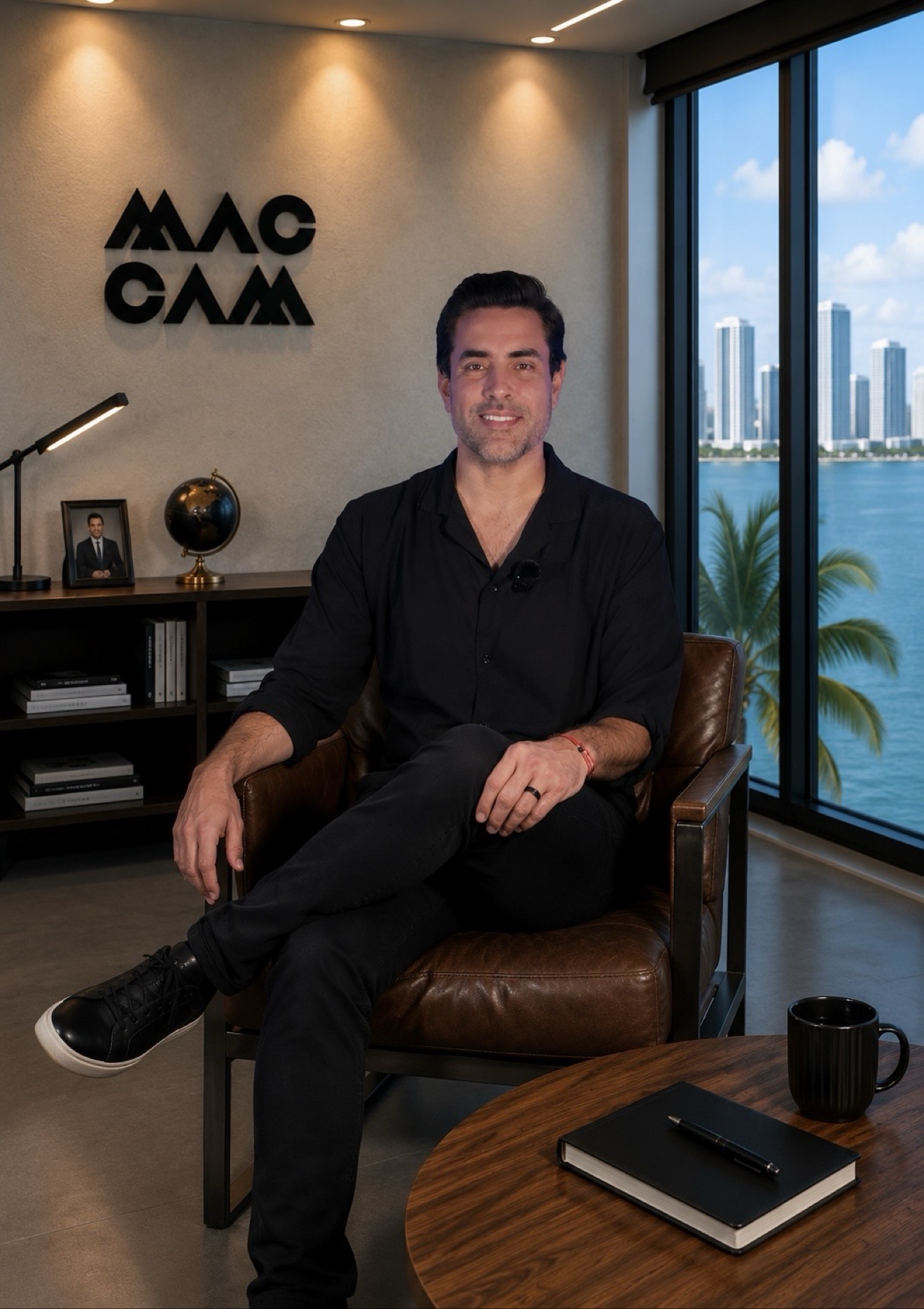 Diego Merea en su oficina
